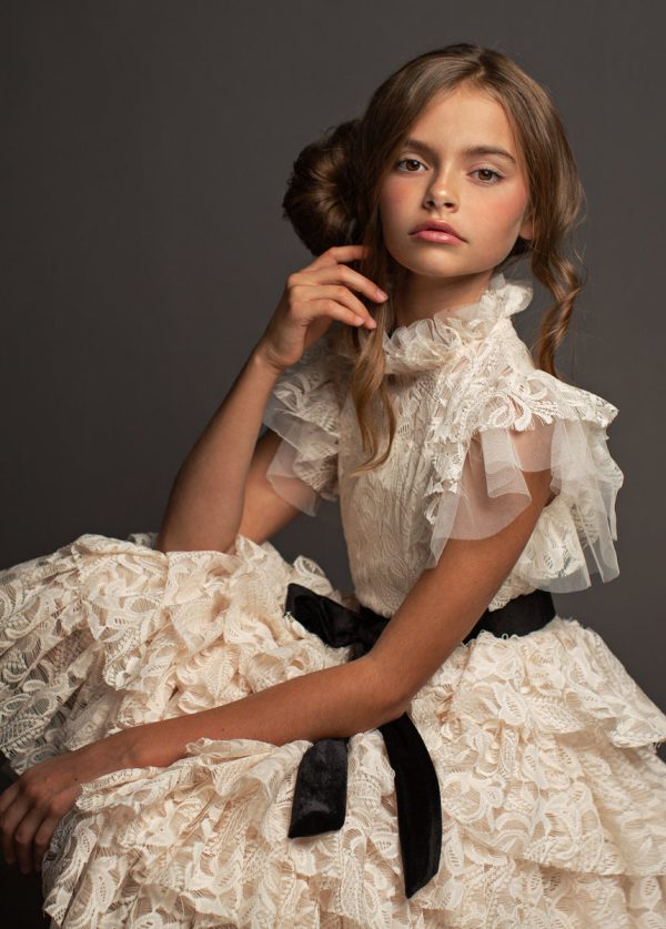 Anouk Petticoat Dress in Vintage Ivory - Image 6
