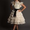 Anouk Petticoat Dress in Vintage Ivory - Image 7