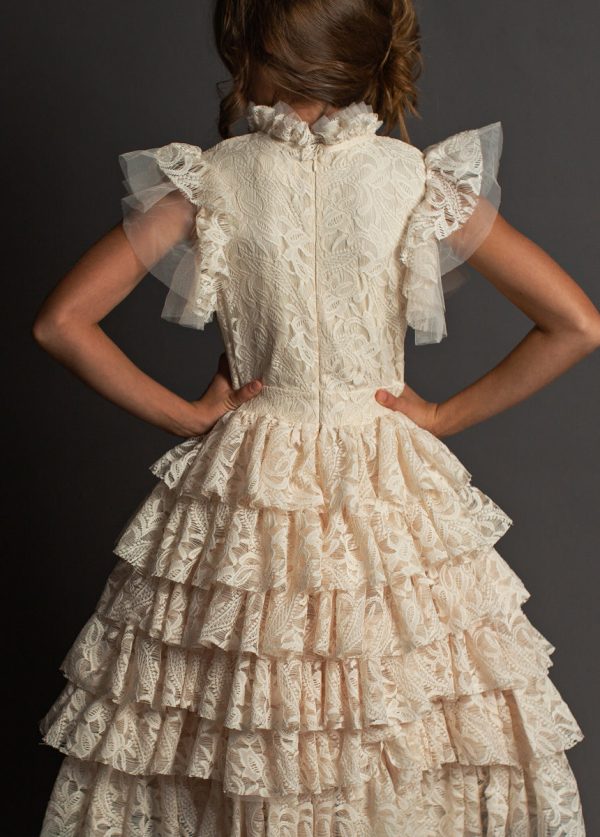 Anouk Petticoat Dress in Vintage Ivory - Image 5