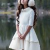 Audrah Petticoat Dress in Cream
