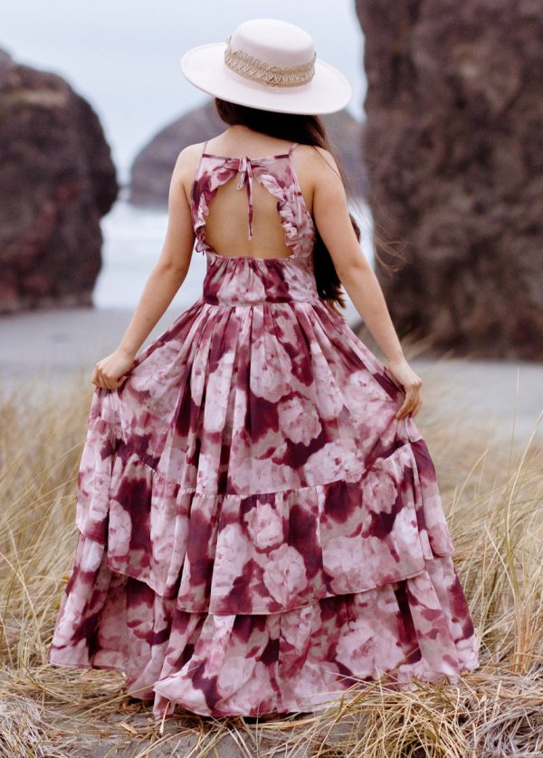 Catrin Dress in Warm Watercolor - Image 2