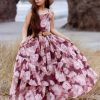 Catrin Dress in Warm Watercolor