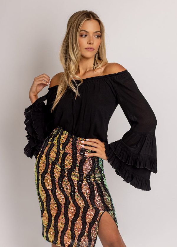 Devina Top in Black - Image 2